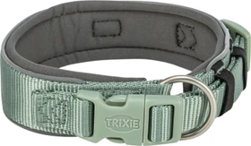 Trixie Premium Halsband, extra breit, S-M, Salbei/Grafit