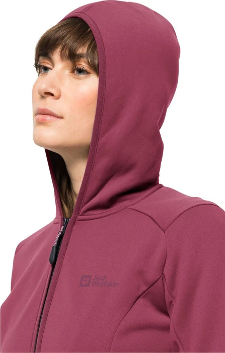 Jack Wolfskin Baiselberg Hoody FZ Jacke sangria red (Damen)