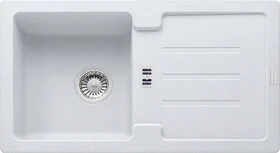 Franke Strata STG 614-78 Einbau Becken rechts mit Ablauffernbedienung weiß