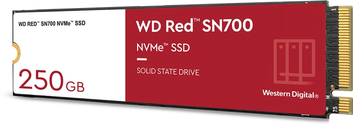 Western Digital Red SN700 NVMe NAS SSD - 1DWPD 250GB, M.2 2280 / M-Key / PCIe 3.0 x4