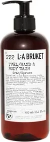 L:A Bruket No 222 Spruce Hand & Body Wash, 450ml