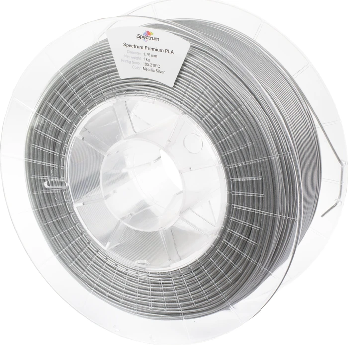 Spectrum PLA, silver metallic, Spule, 1.75mm, 500g