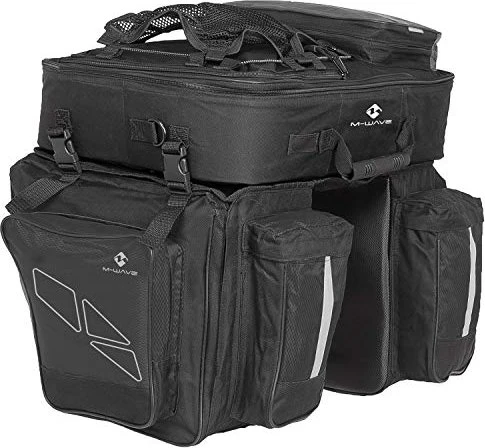 M-Wave Amsterdam Triple Gepäcktasche schwarz