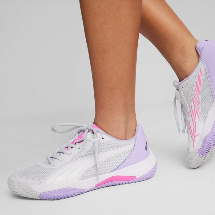 Puma Nova Court silver mist/puma white/vivid violet (Damen)