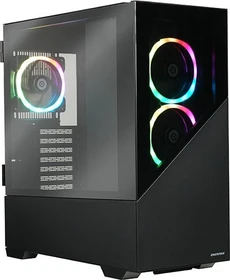 Enermax K8 Midnight Black, schwarz, Glasfenster (ECA-EK8-BB-ARGB)