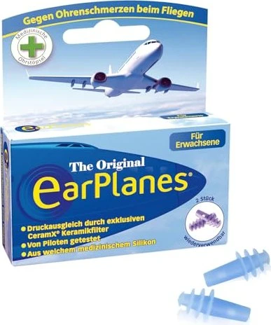 Cirrus Healthcare EarPlanes Ohrstöpsel für Erwachsene, 2 Stück