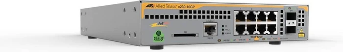 Allied Telesis x230 Desktop Gigabit Managed Switch, 8x RJ-45, 2x SFP, 124W PoE+