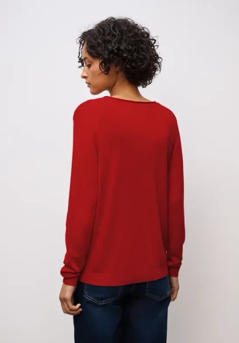 Street One V-Neck Pullover racing red (Damen)
