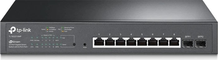 TP-Link TL-SG2200 JetStream Desktop Gigabit Smart Switch, 8x RJ-45, 2x SFP, 150W PoE+