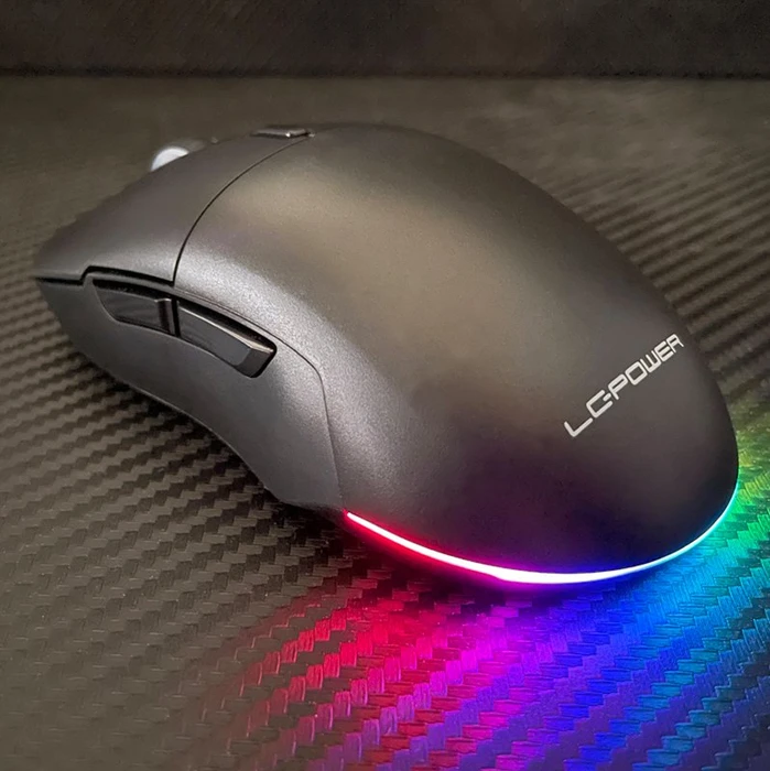 LC-Power m900B-C-W Gaming Funkmaus schwarz, USB