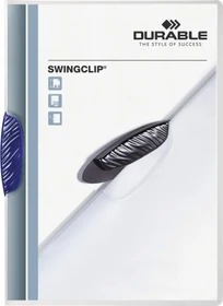 Durable Swingclip Klemmmappe, A4, dunkelblau/transparent