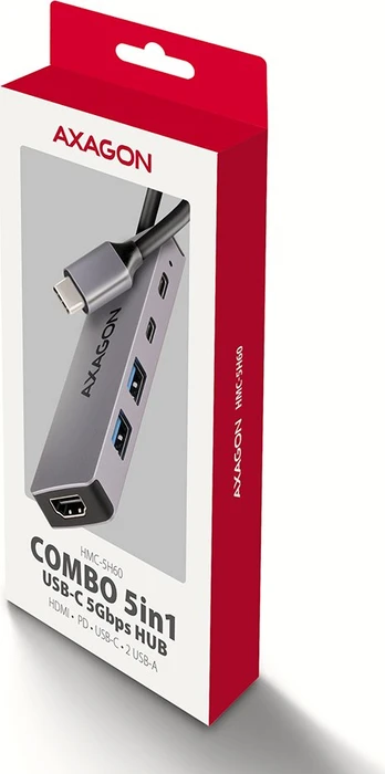 Axagon 5in1 Hub, USB-C 3.0 [Stecker]