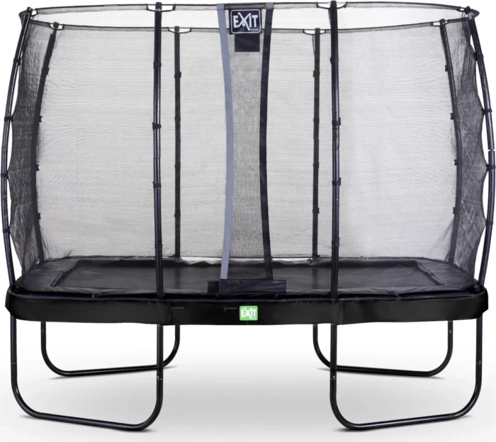Exit Toys Elegant mit Economy Sicherheitsnetz 214x366cm Trampolin schwarz