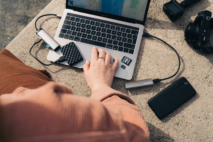 Verbatim USB-Hub, 4x USB-A 3.0, USB-C 3.0 [Stecker]