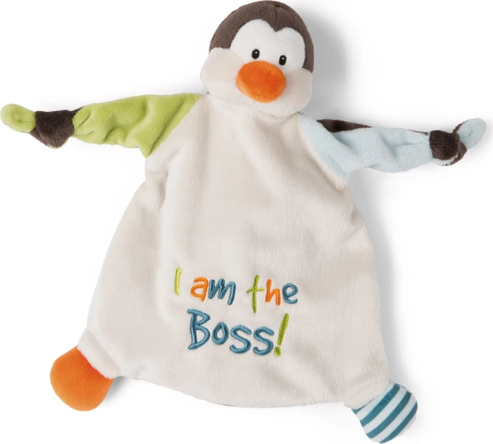 My First NICI Schmusetuch Pinguin I am the Boss