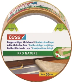 tesa Pro Nature doppelseitiges Klebeband universal braun, 50mm/5m, 1 Stück