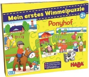 HABA Mein erstes Wimmelpuzzle Ponyhof