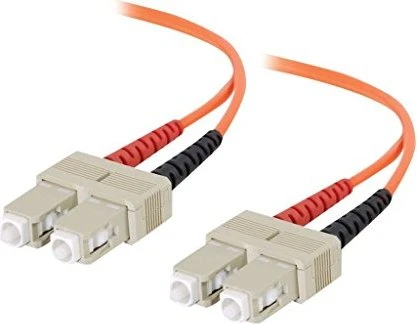 C2G LWL Duplex Kabel, OM1, 2x SC Stecker/2x SC Stecker, 2m, orange