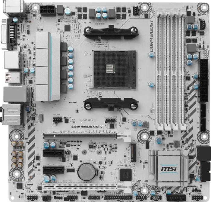MSI B350M Mortar Arctic (AMD AM4)