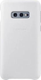 Samsung Leather Cover für Galaxy S10e weiß