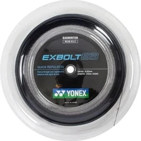 Yonex Exbolt 63 Badmintonsaite schwarz 200m