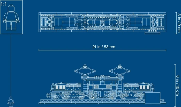 LEGO Creator Expert - Lokomotive Krokodil