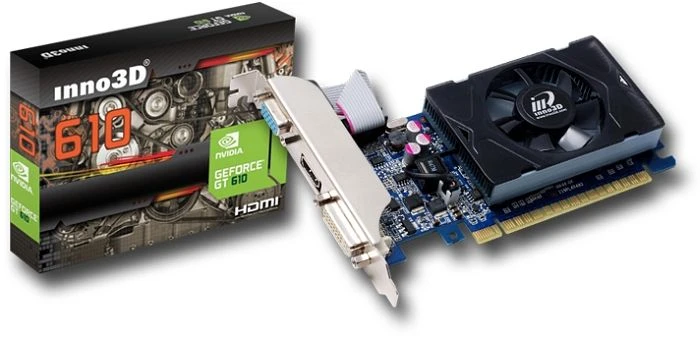 INNO3D GeForce GT 610, 2GB DDR3, VGA, DVI, HDMI