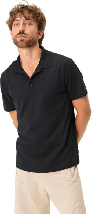 Vaude Essential Poloshirt kurzarm schwarz (Herren)