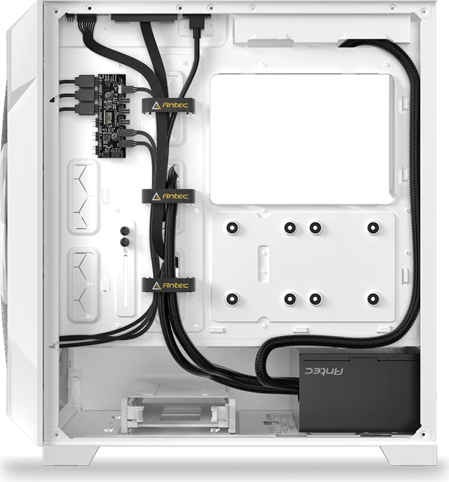 Antec Dark League Dark Phantom DP505 White, weiß, Glasfenster