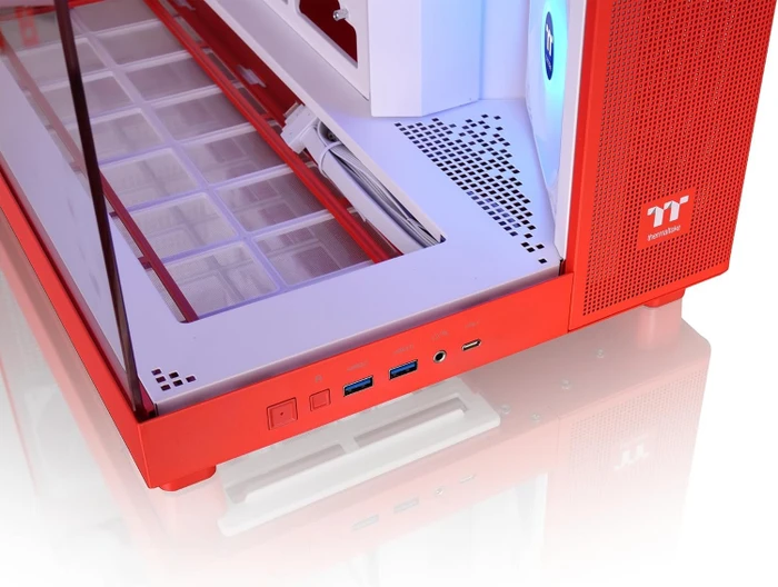 Thermaltake View 380 XL TG ARGB Flaming Orange, orange, Glasfenster
