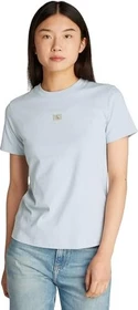 Calvin Klein Woven Label Regular Fit T-Shirt kurzarm niagara mist (Damen)