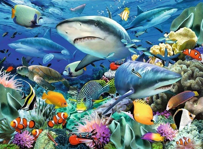Ravensburger Puzzle Riff der Haie