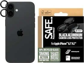 PanzerGlass Safe Camera Lens Protector für Apple iPhone 16/16 Plus schwarz