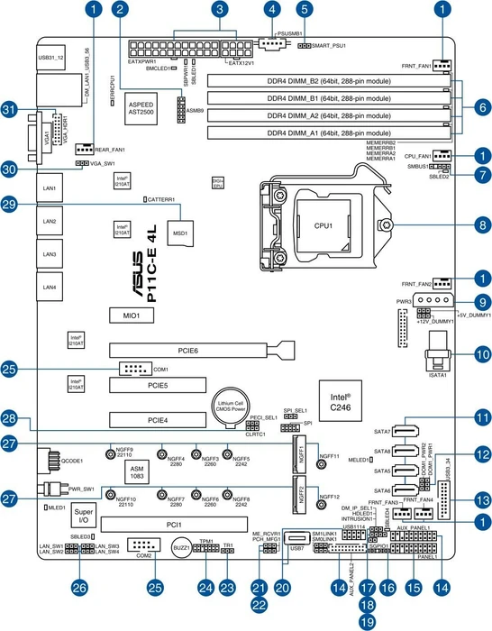 ASUS P11C-E/4L (Intel 1151 v2)
