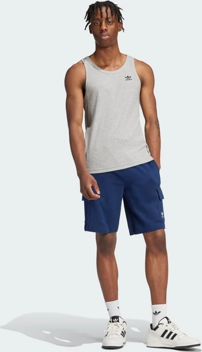 adidas Trefoil Essentials Shirt ärmellos medium grey heather (Herren)