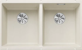 Blanco Subline 350/350-U InFino Unterbau Doppelspüle softweiß