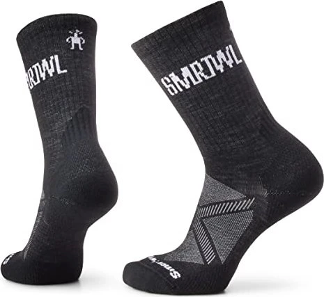 Smartwool Athletic Crew SMRTWL-Logo Socken schwarz