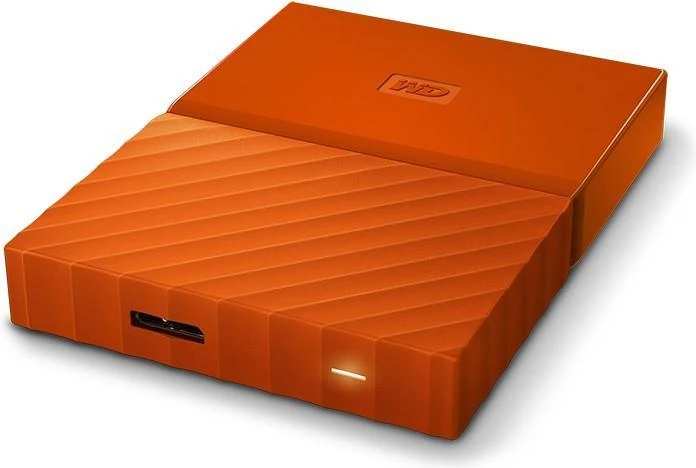 Western Digital WD My Passport Portable Storage orange 2TB, USB 3.0 Micro-B