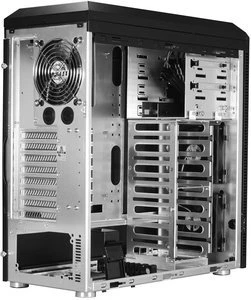 Lian Li PC-B25FB Blue Ring schwarz, schallgedämmt