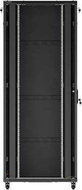 Lanberg 19" Rackschrank 42HE, freistehend, Flat Pack, Gitternetztür, IP20, RAL 9004, 1000mm tief
