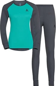 Odlo Active Warm Eco Set dark slate/pool green (Damen)