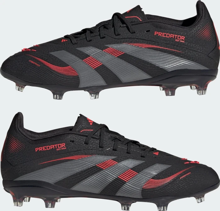 adidas Predator Elite FG core black/grey four/lucid red (Junior)