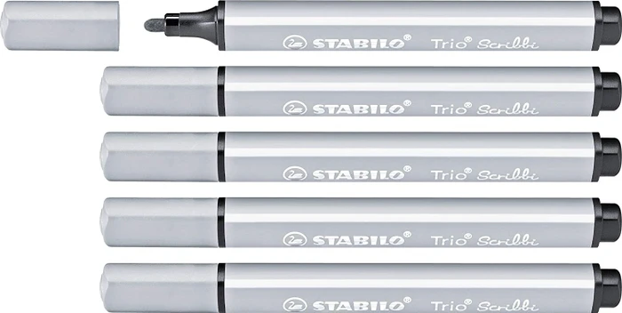 STABILO Trio Scribbi elefantengrau, 5er-Pack