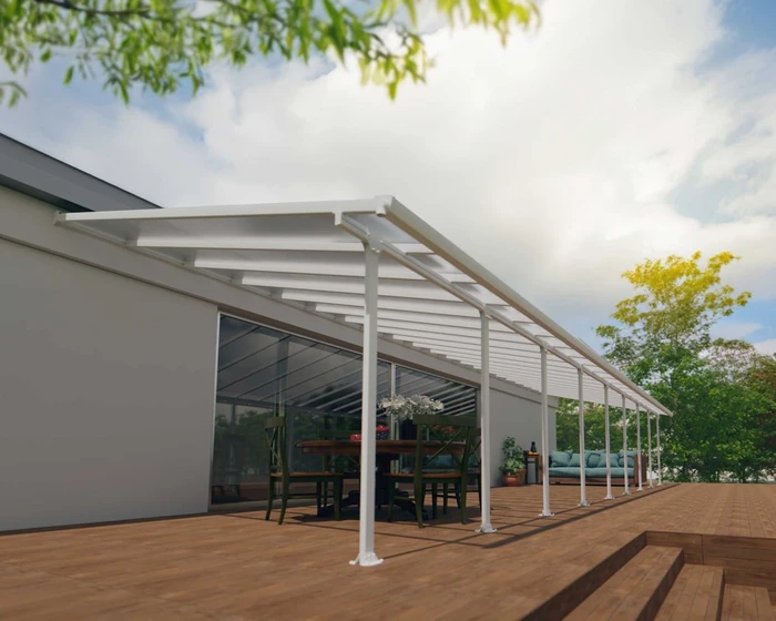 Palram Canopia Feria Terrassenüberdachung 1276x385cm grau
