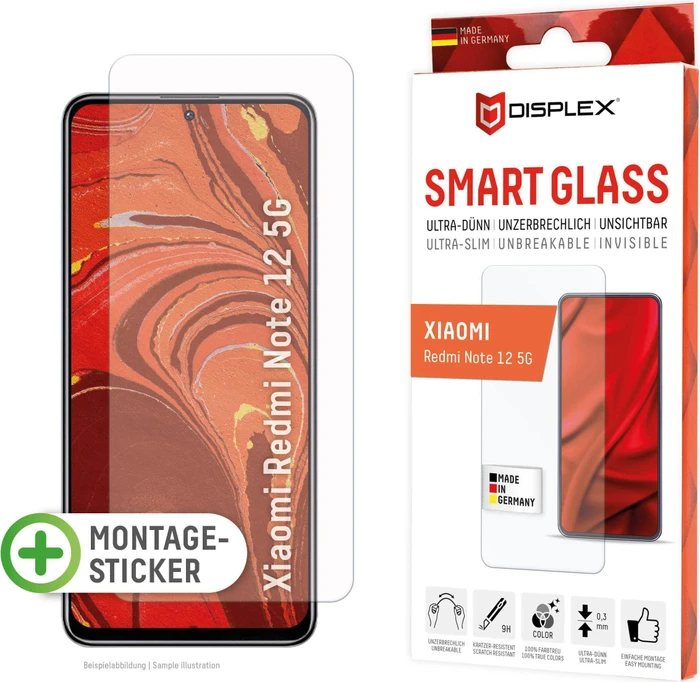 Displex Smart Glass für Xiaomi Redmi 12/12 5G