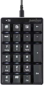 Perixx Peripad-303 U Keypad, schwarz/weiß, Kailh BROWN, USB-A