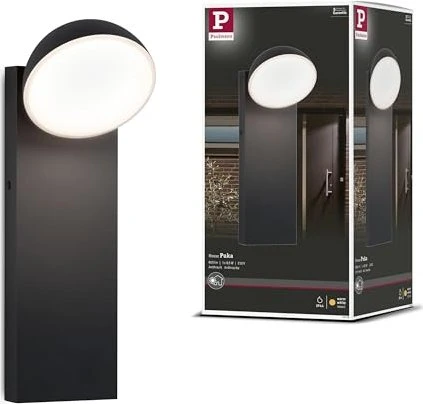 Paulmann Puka LED-Wandleuchte 1-flammig schwarz