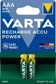 Varta Recharge Accu Power Micro AAA NiMH 800mAh, 2er-Pack