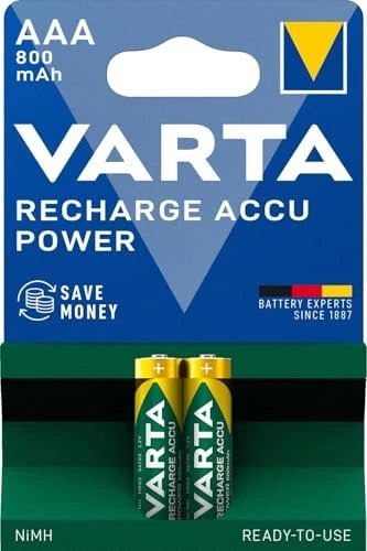 Varta Recharge Accu Power Micro AAA NiMH 800mAh, 2er-Pack