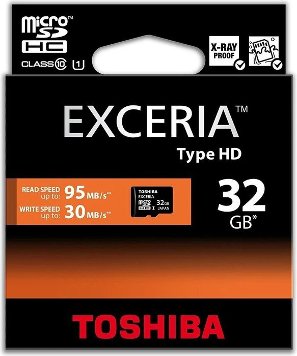 Toshiba Exceria Type HD R95/W30 32GB, UHS-I, Class 10